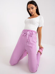 Женские светло-фиолетовые брюки из ткани цена и информация | Брюки | 220.lv