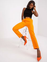 Женские брюки из ткани, ярко-оранжевого цвета цена и информация | Брюки | 220.lv