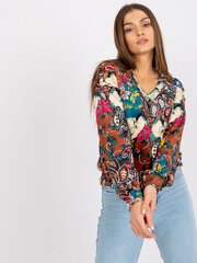 Женская повседневная блуза, коричневая  цена и информация | Женские блузки, рубашки | 220.lv