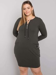 Женское платье цвета хаки Plus size цена и информация | Платья | 220.lv