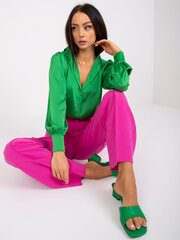 Женская зеленая классическая рубашка цена и информация | Женские блузки, рубашки | 220.lv