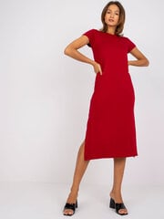 Sieviešu tumši sarkana Basic kleita cena un informācija | Kleitas | 220.lv
