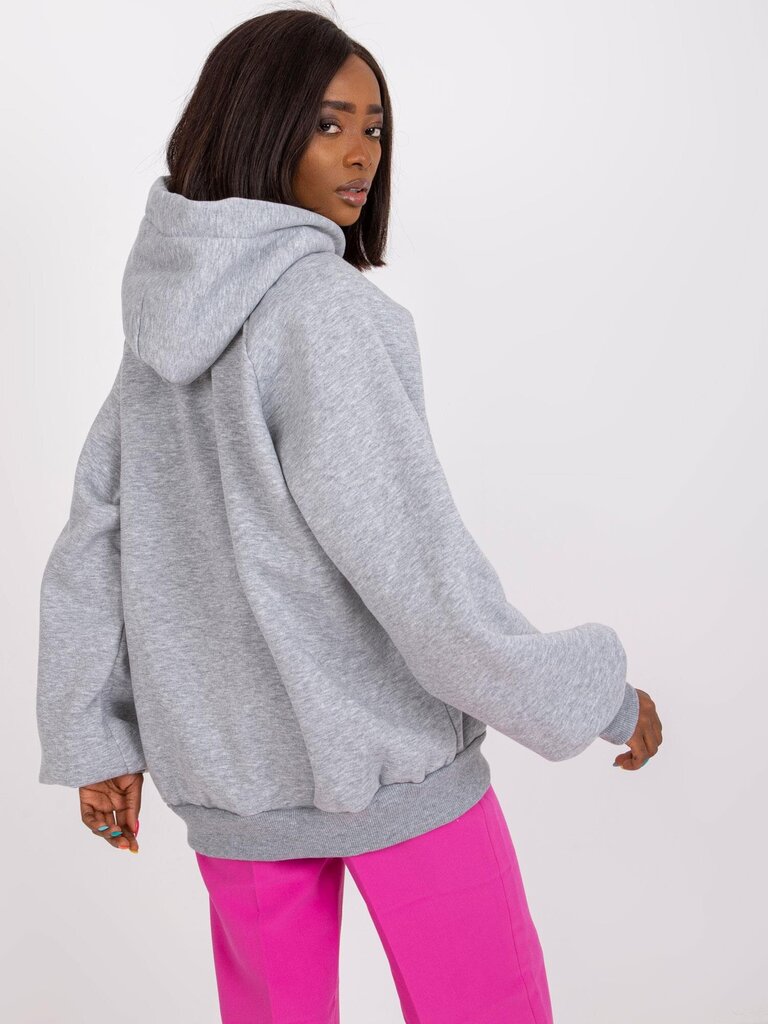Sieviešu džemperis pelēks ar kapuci cena un informācija | Jakas sievietēm | 220.lv