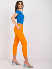 оранжевые классические прямые тканевые брюки giulia цена и информация | Женские брюки | 220.lv