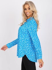 сине-желтая свободная блуза с принтом rue paris цена и информация | Женские блузки, рубашки | 220.lv