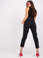 Женские черные брюки из ткани цена и информация | Женские брюки | 220.lv