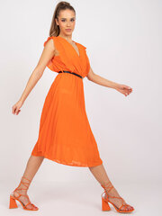 Женское повседневное платье, оранжевое  цена и информация | Платья | 220.lv