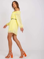 Женское повседневное платье, ярко-желтое  цена и информация | Платья | 220.lv