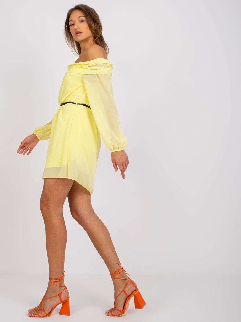 Sieviešu spilgti dzeltena ikdienas kleita цена и информация | Kleitas | 220.lv