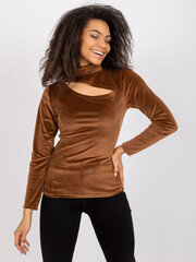 Женская повседневная блуза, коричневая  цена и информация | Женские блузки, рубашки | 220.lv