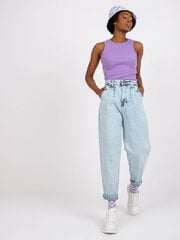 голубые джинсовые брюки с дырками rue paris цена и информация | Женские брюки | 220.lv