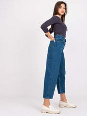 Sieviešu tumši zilas džinsu bikses cena un informācija | Sieviešu džinsi | 220.lv