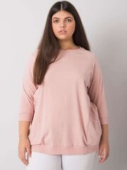 brudnoróżowa damska bluzka plus size z rękawem 3/4 цена и информация | Женские блузки, рубашки | 220.lv