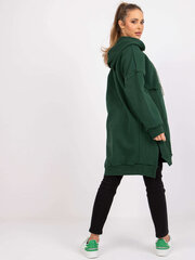 Sieviešu tumši zaļa kapuce cena un informācija | Sieviešu džemperi | 220.lv