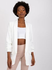 Женское пальто-пиджак, белое  цена и информация | Женские пиджаки | 220.lv
