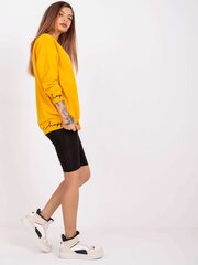 Sieviešu tumši dzeltens viena izmēra sporta krekls cena un informācija | Sieviešu džemperi | 220.lv