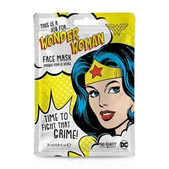 Mad Beauty DC Wonder Woman Pēc Vasaras saules & baseina Bērnu Mitrinoša Joku Sejas Maska (1gab. x25ml) cena un informācija | Disney Smaržas, kosmētika | 220.lv
