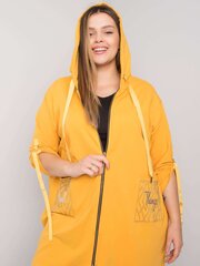 Sieviešu tumši dzeltens plus izmēra sporta krekls cena un informācija | Sieviešu džemperi | 220.lv