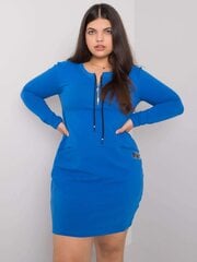 Sieviešu tumši zila plus izmēra kleita cena un informācija | Kleitas | 220.lv