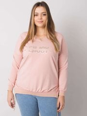 brudnoróżowa damska bluzka plus size z rękawem 3/4 цена и информация | Женские блузки, рубашки | 220.lv