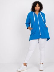 Sieviešu tumši zils liela izmēra sporta krekls cena un informācija | Sieviešu džemperi | 220.lv