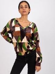 бежево-коричневая рубашка поло в полоску цена и информация | Женские блузки, рубашки | 220.lv