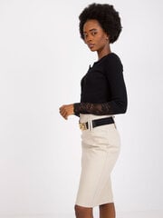 черная блузка с кружевом и короткими рукавами цена и информация | Женские блузки, рубашки | 220.lv