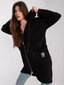 Melns sieviešu sporta krekls ar rāvējslēdzēju cena un informācija | Sieviešu džemperi | 220.lv