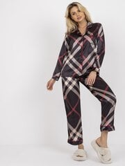 Sieviešu melns pidžamas komplekts cena un informācija | Naktskrekli, pidžamas | 220.lv