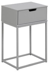 Прикроватный столик Mitra, 40x30x61,5 см, серый цена и информация | Прикроватные тумбочки | 220.lv