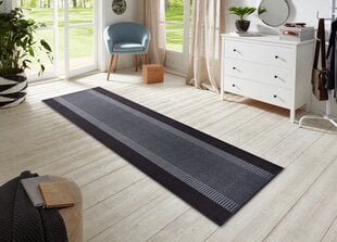 Paklājs Hanse Home Band, 80x200 cm, melns цена и информация | Ковры | 220.lv