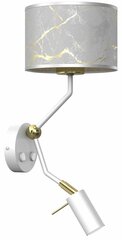 Настенный светильник SENSO White/Gold 1xE27 + 1x mini GU10 цена и информация | Настенные светильники | 220.lv