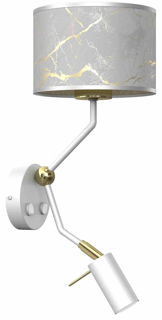 Sienas lampa SENSO White/Gold 1xE27 + 1x mini GU10 cena un informācija | Sienas lampas | 220.lv