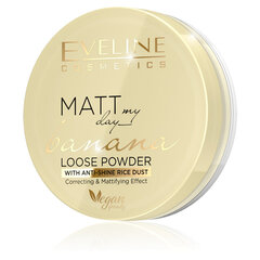 Рассыпчатая пудра для лица Eveline Matt My Day Banana Loose Powder, 6 г цена и информация | Пудры, базы под макияж | 220.lv