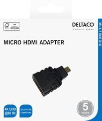 Deltaco, HDMI/micro HDMI цена и информация | Адаптеры и USB разветвители | 220.lv