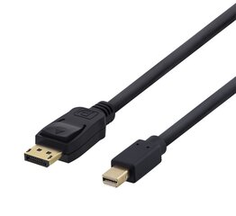 Deltaco, DisplayPort uz mini DisplayPort, 4K UHD, 3 m cena un informācija | Kabeļi un vadi | 220.lv