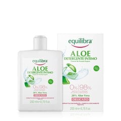 Maigs Intīms higiēnisks mazgāšanas līdzeklis Equilibra Aloe Gentle Cleanser Aloe Vera, 200 ml cena un informācija | Intīmās higiēnas līdzekļi | 220.lv