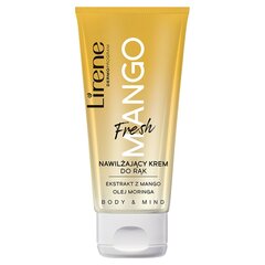 Mitrinošs roku krēms Lirene Body & Mind Fresh Mango, 50 ml cena un informācija | Ķermeņa krēmi, losjoni | 220.lv