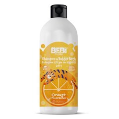 Šampūns un vannas losjons bērniem Barwa Bebi Kids Shampoo & Bubble Bath 2in1 apelsīns, 500 ml цена и информация | Косметика для мам и детей | 220.lv