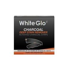 Zobu balināšanas strēmeles White Glo Charcoal, 7 gab. цена и информация | Зубные щетки, пасты | 220.lv