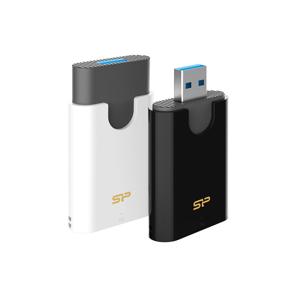 Atmiņas karšu lasītājs Silicon Power USB 3.2 Gen 1 Type-A SD/microSD UHS-I and MMC cardsSPU3AT5REDEL300K цена и информация | Adapteri un USB centrmezgli | 220.lv