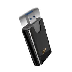 Atmiņas karšu lasītājs Silicon Power USB 3.2 Gen 1 Type-A SD/microSD UHS-I and MMC cardsSPU3AT5REDEL300K цена и информация | Адаптеры и USB разветвители | 220.lv