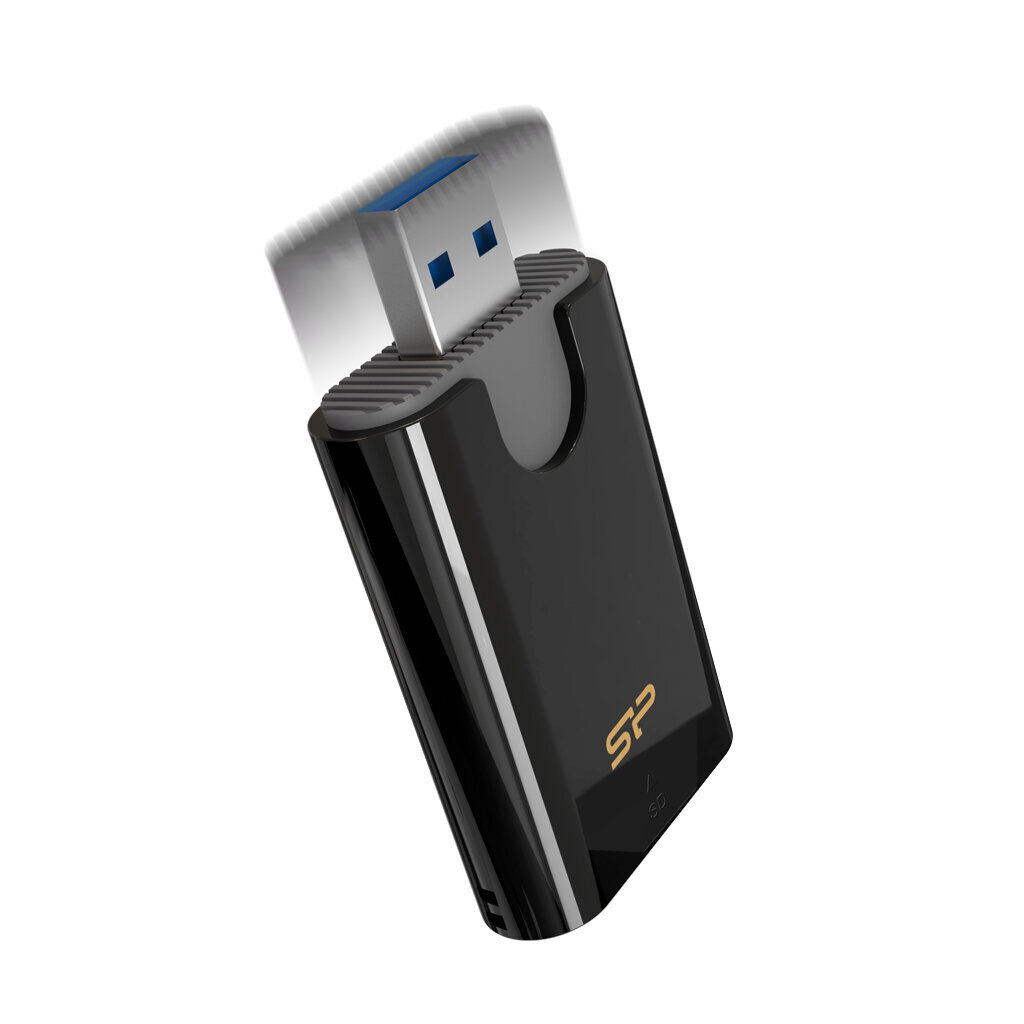 Atmiņas karšu lasītājs Silicon Power USB 3.2 Gen 1 Type-A SD/microSD UHS-I and MMC cardsSPU3AT5REDEL300K cena un informācija | Adapteri un USB centrmezgli | 220.lv