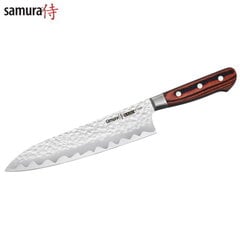 Samura Kaiju Универсальный Кухонный нож Шефа c опорой лезвия 210mm с AUS 8 кованной японской стали 58 HRC цена и информация | Ножи и аксессуары для них | 220.lv