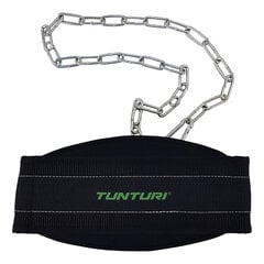 Пояс для силовых тренировок Tunturi EVA Dipping Belt, 190x15x1.5 см цена и информация | Гантели, штанги, гири | 220.lv