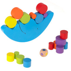 Montessori koka līdzsvarošanas spēle cena un informācija | Rotaļlietas zīdaiņiem | 220.lv