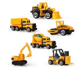 Automašīnu būvniecības komplekts, 6 gab цена и информация | Конструктор автомобилей игрушки для мальчиков | 220.lv