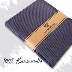 Laynenburg Premium Daily Blanket 240 x 260 см ххл - вафельная пике 100% хлопок - легкая летняя потолочная вафельная оптика - хлопковое потолочное покрытие, раскрытие дивана, покрытие дивана - потолок дивана (антрацит) цена и информация | Покрывала, пледы | 220.lv