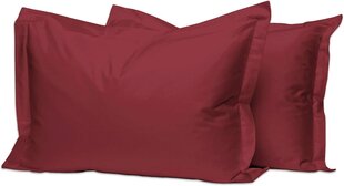 Kokvilnas Oksfordas spilvens pārvalks, 50 x 75 Rio-Red, 2 daļas 100 % kokvilnas цена и информация | Комплекты постельного белья | 220.lv