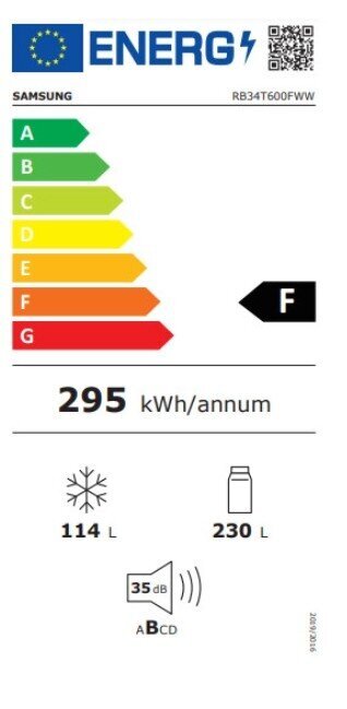 Samsung RB34T600FWW cena un informācija | Ledusskapji | 220.lv